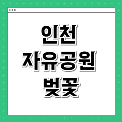 인천 자유공원 벚꽃